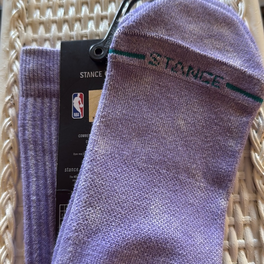 Stance NBA Los Angeles Lakers Vintage Purple Socks NWT - Picture 8 of 11